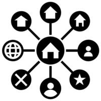 a set of Connections icon, Connections icon set, various style set pack vector