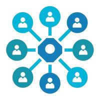 a set of Connections icon, Connections icon set, various style set pack vector