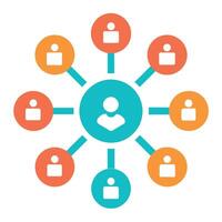a set of Connections icon, Connections icon set, various style set pack vector