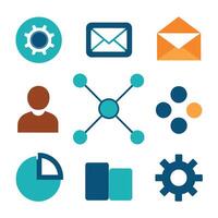 a set of Connections icon, Connections icon set, various style set pack vector