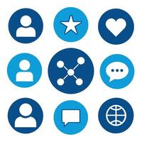 a set of Connections icon, Connections icon set, various style set pack vector