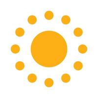 sun icon simple vector