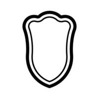 shield icon line vector