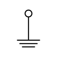 grounding icon simple vector