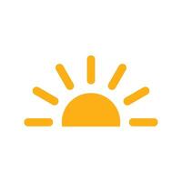 sun icon simple vector