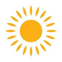 sun icon simple vector