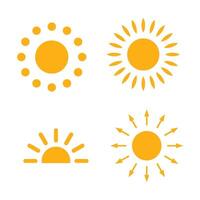 sun icon simple vector