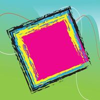 Abstract Modern Photo Frame Background vector