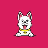 cute cartoon dog vector