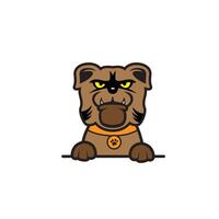 cute cartoon dog vector