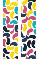 Colorful Potrait Line background for your business template vector