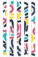 Colorful Potrait Line background for your business template vector