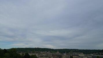 Aerial View of Historical Bath City of England United Kingdom During Partly Cloudy Day. May 25th, 2024 video