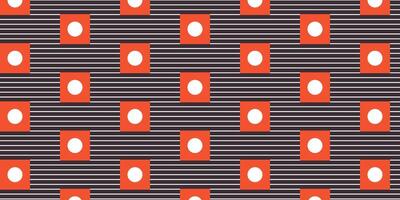 Abstract Geometric Stripes and Circles seamless Pattern vector