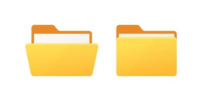 Folder isolated on white background. vector