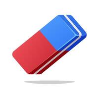 Eraser isolated on white background. vector