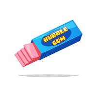 Bubble gum candy isolated on white background. vector