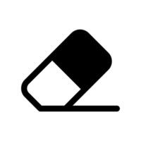 Eraser icon isolated on white background. vector