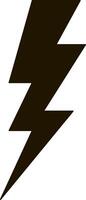 Lightning icon Thunder charging power Thunderstorm vector