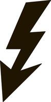 Lightning icon Thunder charging power Thunderstorm vector