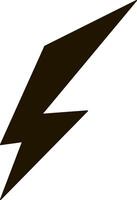 Lightning icon Thunder charging power Thunderstorm vector