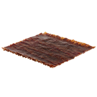 Beef jerky strips with chewy texture floating and spinning Food and culinary concept png