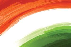 Indian flag colors as a background independent day wave design vector