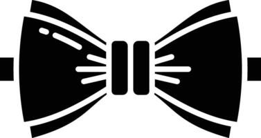 Bow solid glyph illustration vector