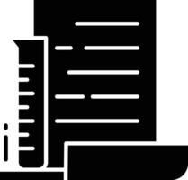 lab testing note solid glyph illustration vector