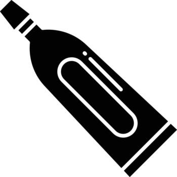 pegar sólido glifo ilustración vector