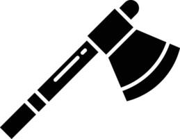 Axe solid glyph illustration vector
