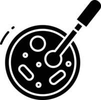 Microbiology solid glyph illustration vector