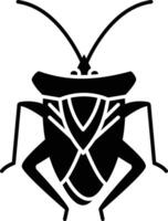 bug solid glyph illustration vector