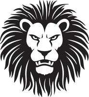 Face of lion vector