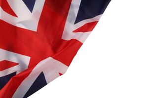 Flag of Great Britain and place for text cope space photo