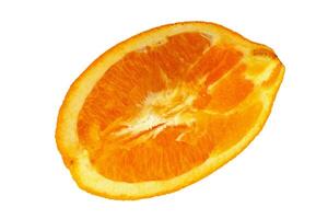 Sliced orange on a white isolate background photo