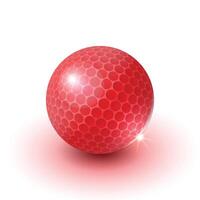 Red ball falling down with white Background vector