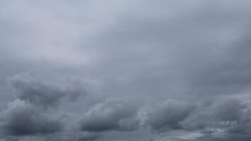Heavy gray clouds before rain photo