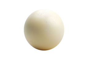 Smooth Beige Globe with Subtle Texture. Isolated on transparent background png