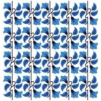 SEAMLESS PATTERN OF BLUE FLOWER vector