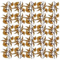 SEAMLESS PATTERN OF GOLD FLOWER vector
