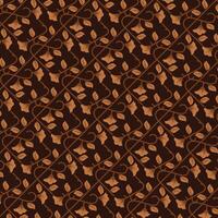 SEAMLESS PATTERN OF LEAVES AND FLOWERS vector