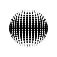 Black polka dot halftone texture vector