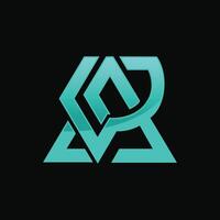 ASP triangle letter logo design with triangle shape. ASP triangle logo design monogram vector