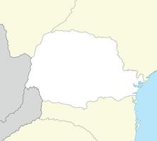 Location map of Parana is a state of Brazil vector
