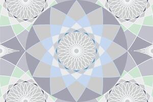 Abstract geometric rectangular pattern with light pastel colors and round central element vector