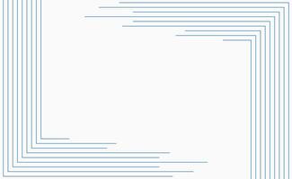 Blue white minimal linear frame abstract futuristic tech background vector