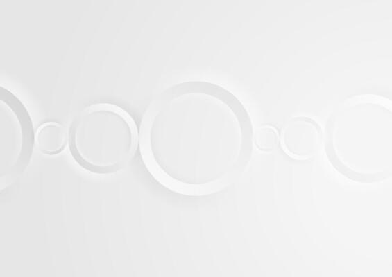 White grey geometric tech background with glossy circles