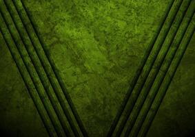 Dark green technology abstract background with grunge texture vector