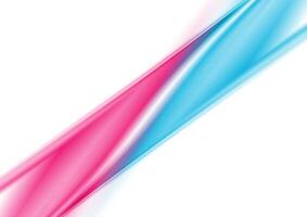 Minimal blue pink stripe abstract glossy background vector